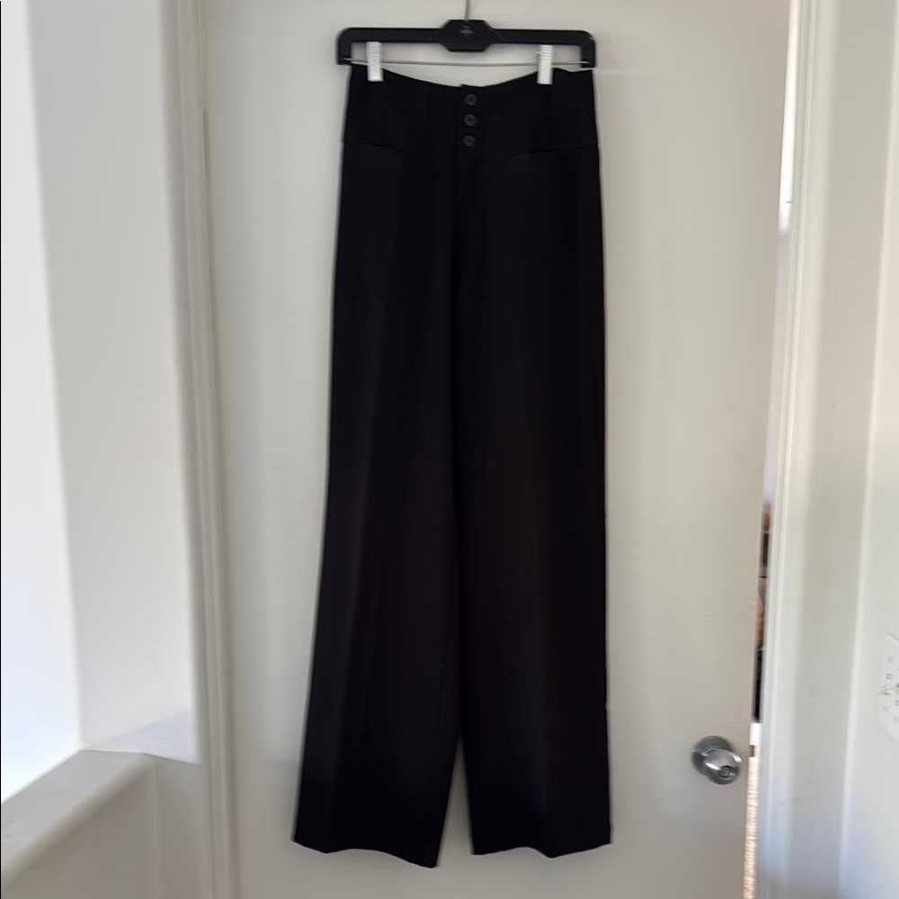 Velvet Heart Wide Leg Pants - Black